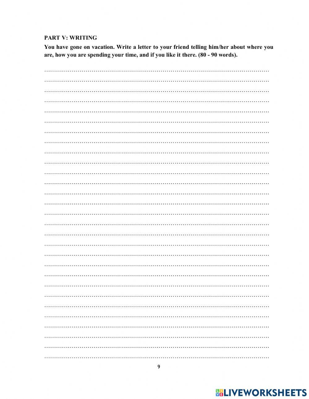 DS - Access 3 - Test 2 Writing