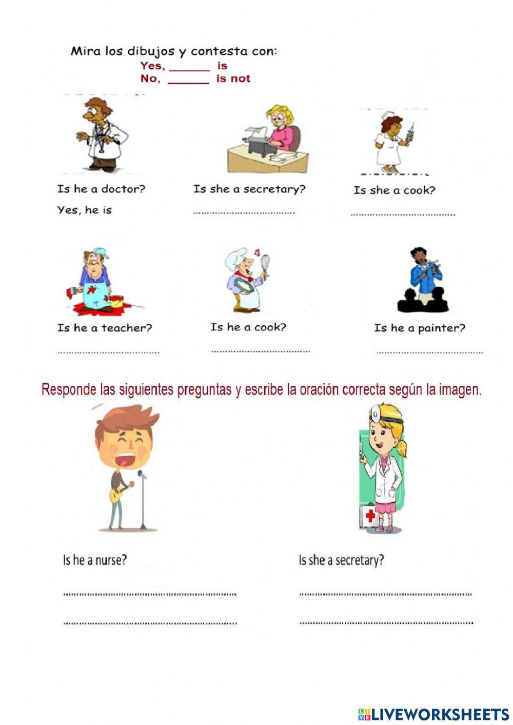 He,she,it worksheet | Live Worksheets