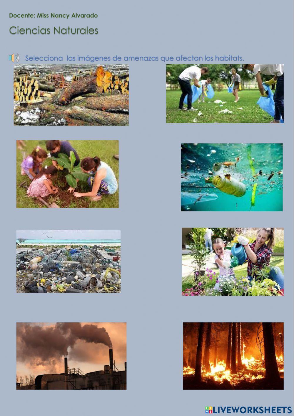 Amenaza a los hábitats