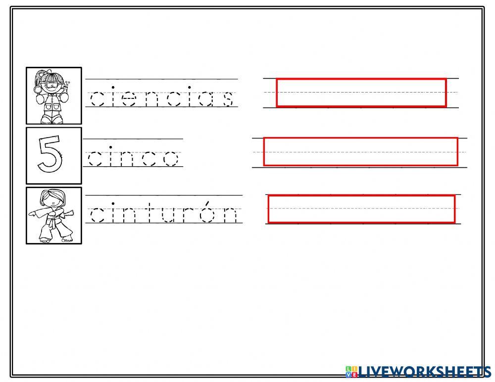 hojas de trabajo CE-CI