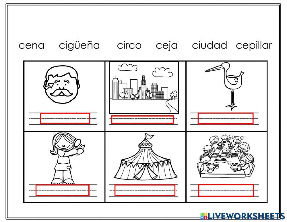 hojas de trabajo CE-CI