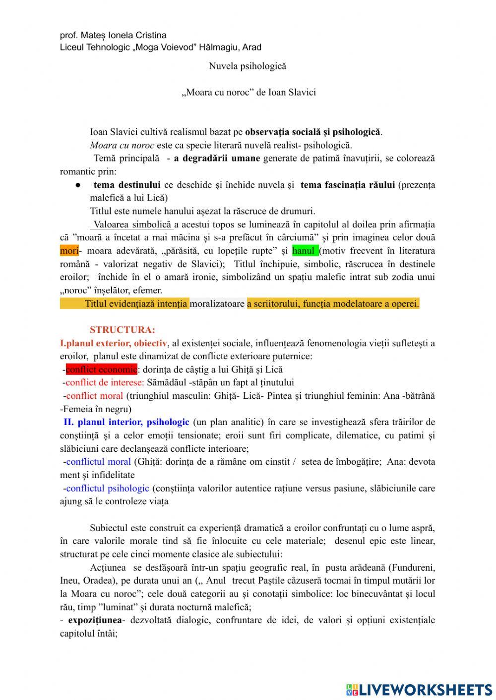 Exercițiu de analiză -observație psihologică și socială