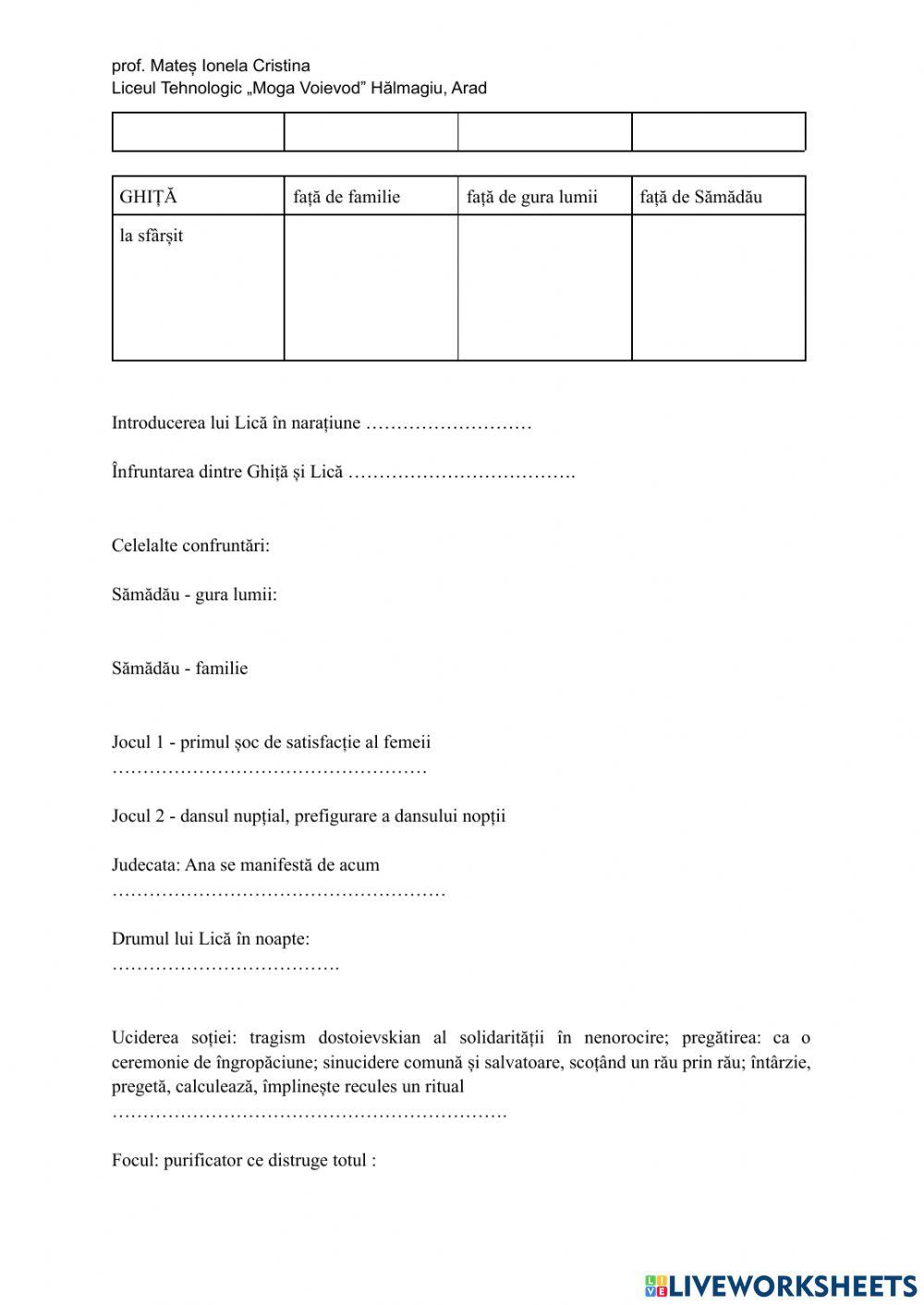 Exercițiu de analiză -observație psihologică și socială