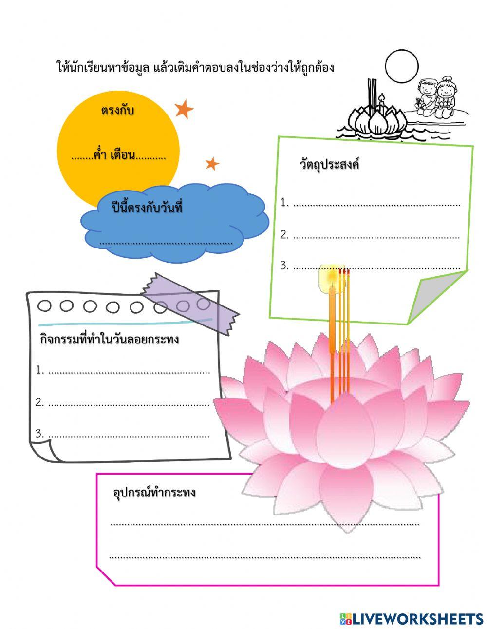 ประเพณีลอยกระทง
