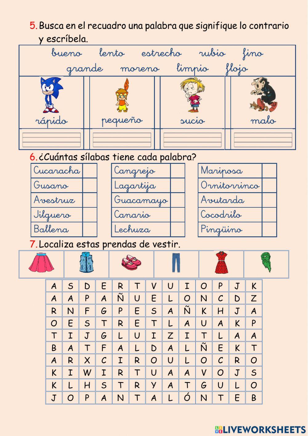 Lectura comprensiva 2º