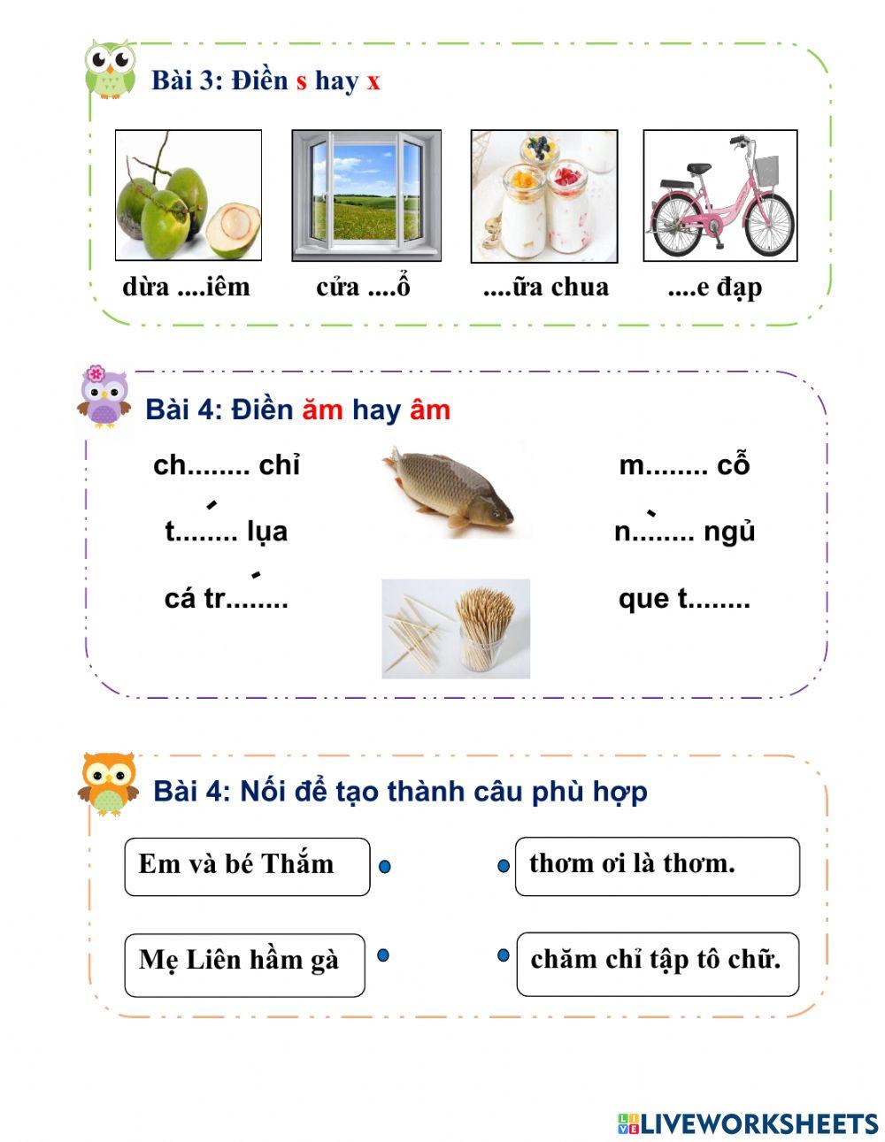 Phiếu bài tập cuối tuần 10
