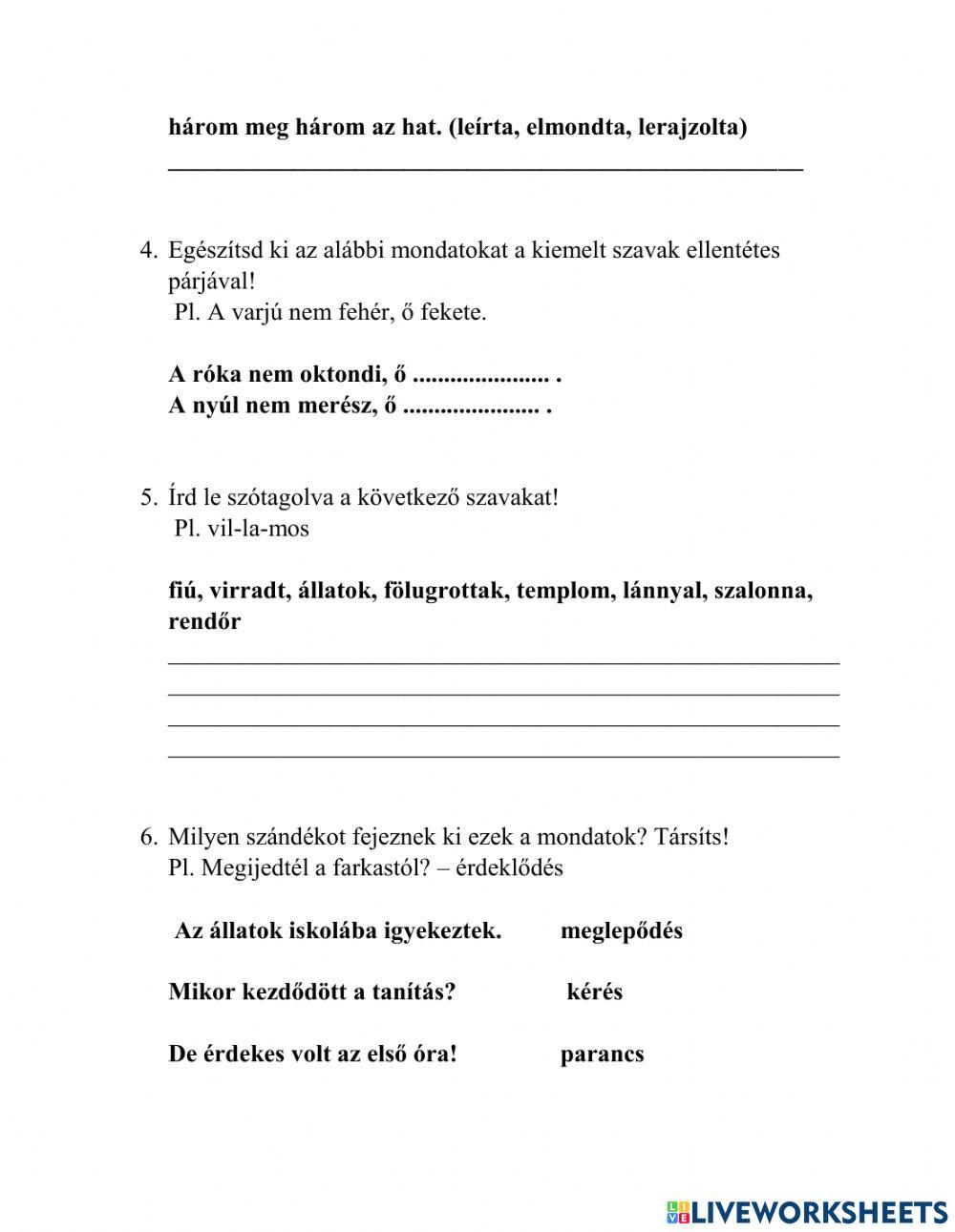 Zelk Zoltán: Az állatok iskolája