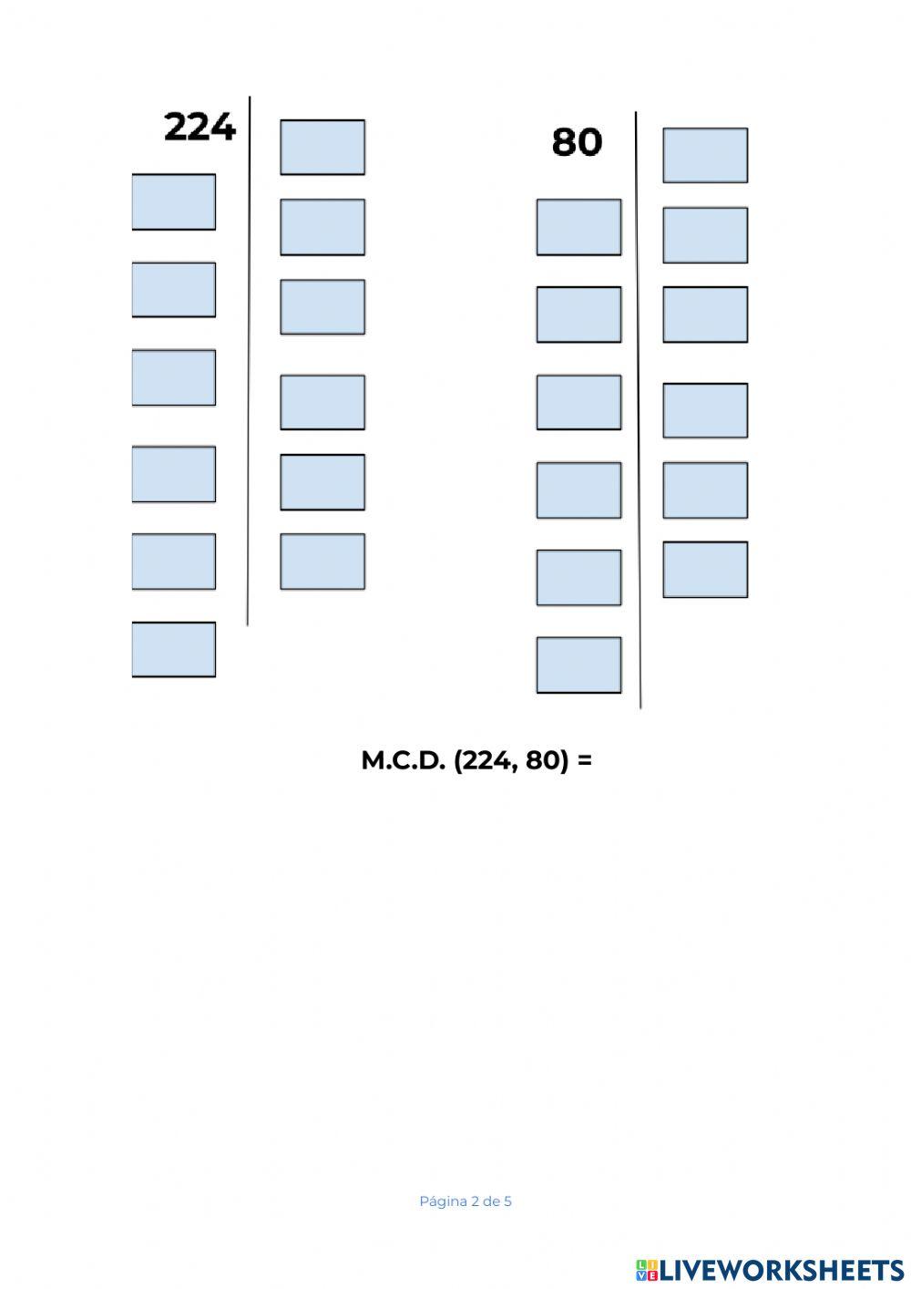Máximo Común Divisor