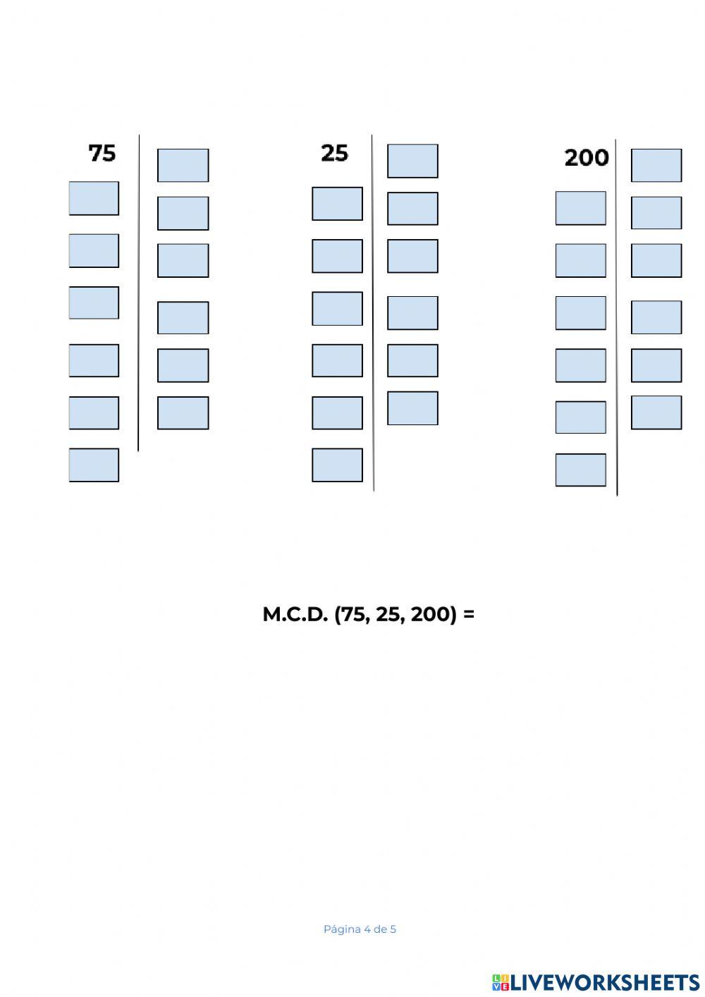 Máximo Común Divisor