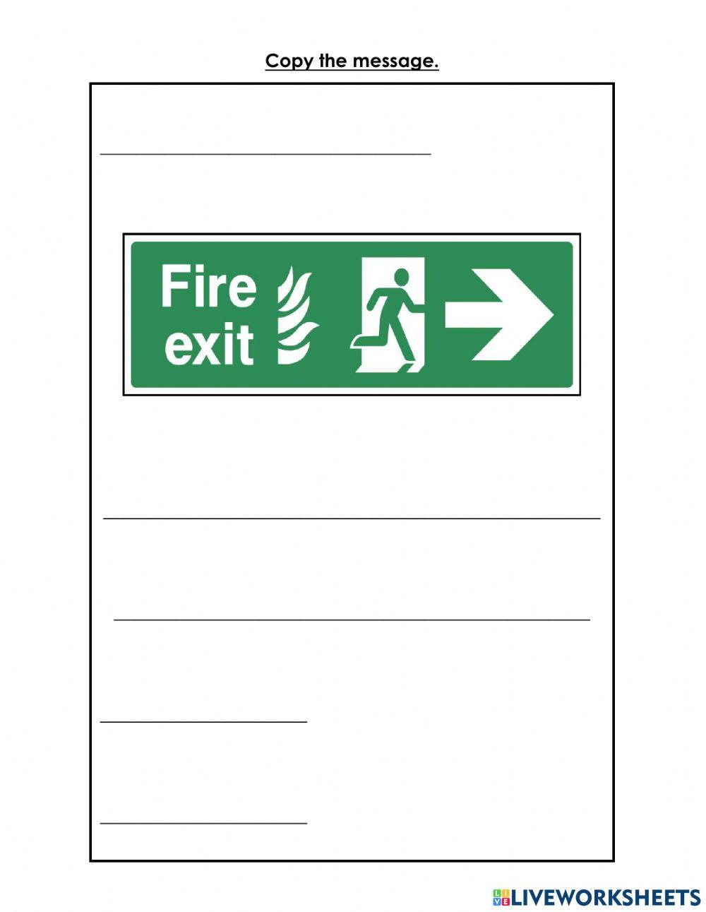 Work safety writing 3