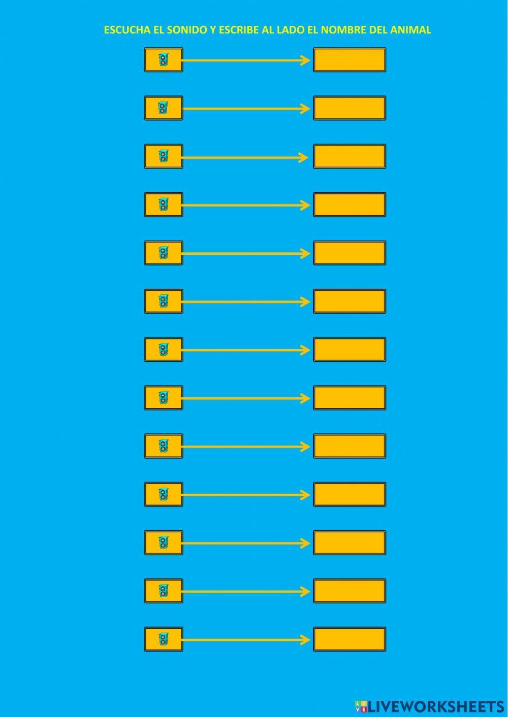 Los animales de la granja. the farm animals