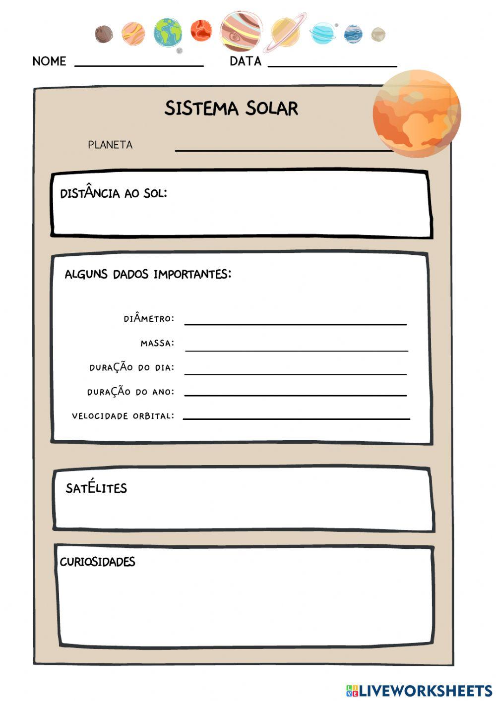 Planetas do Sistema Solar