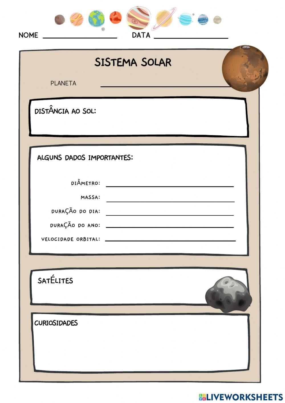 Planetas do Sistema Solar