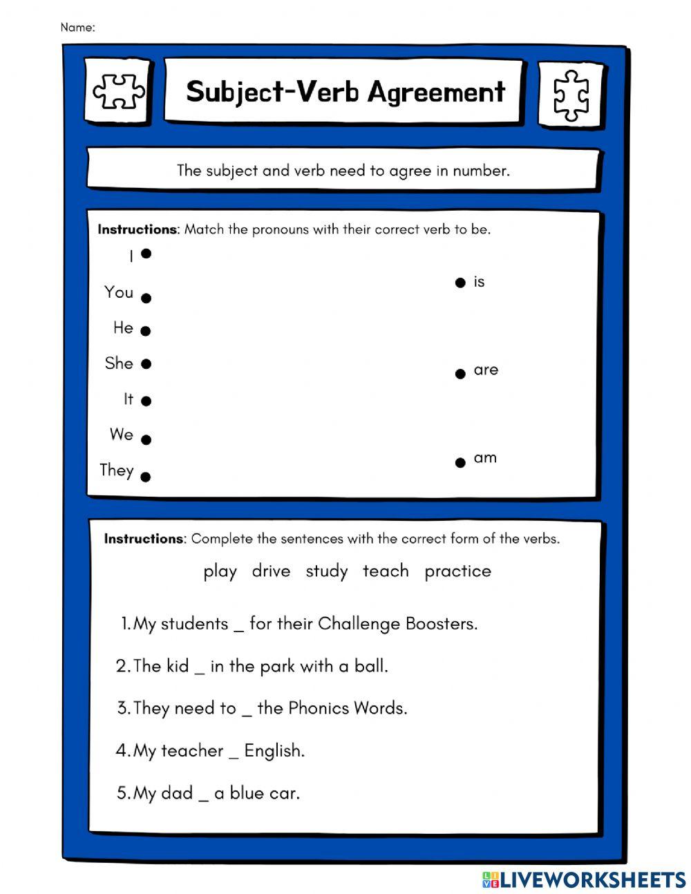 Subject-Verb Agreement