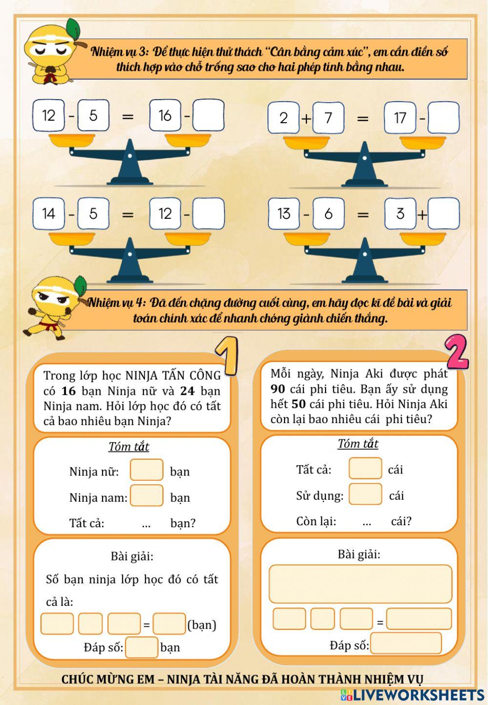 Bài tập Toán tuần 9