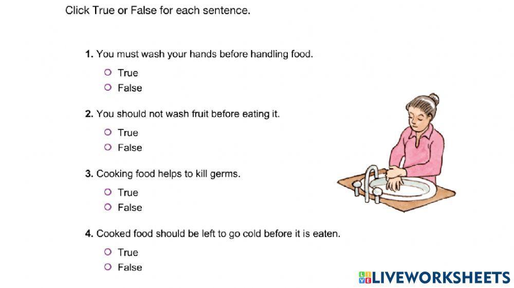 Keeping food clean and safe