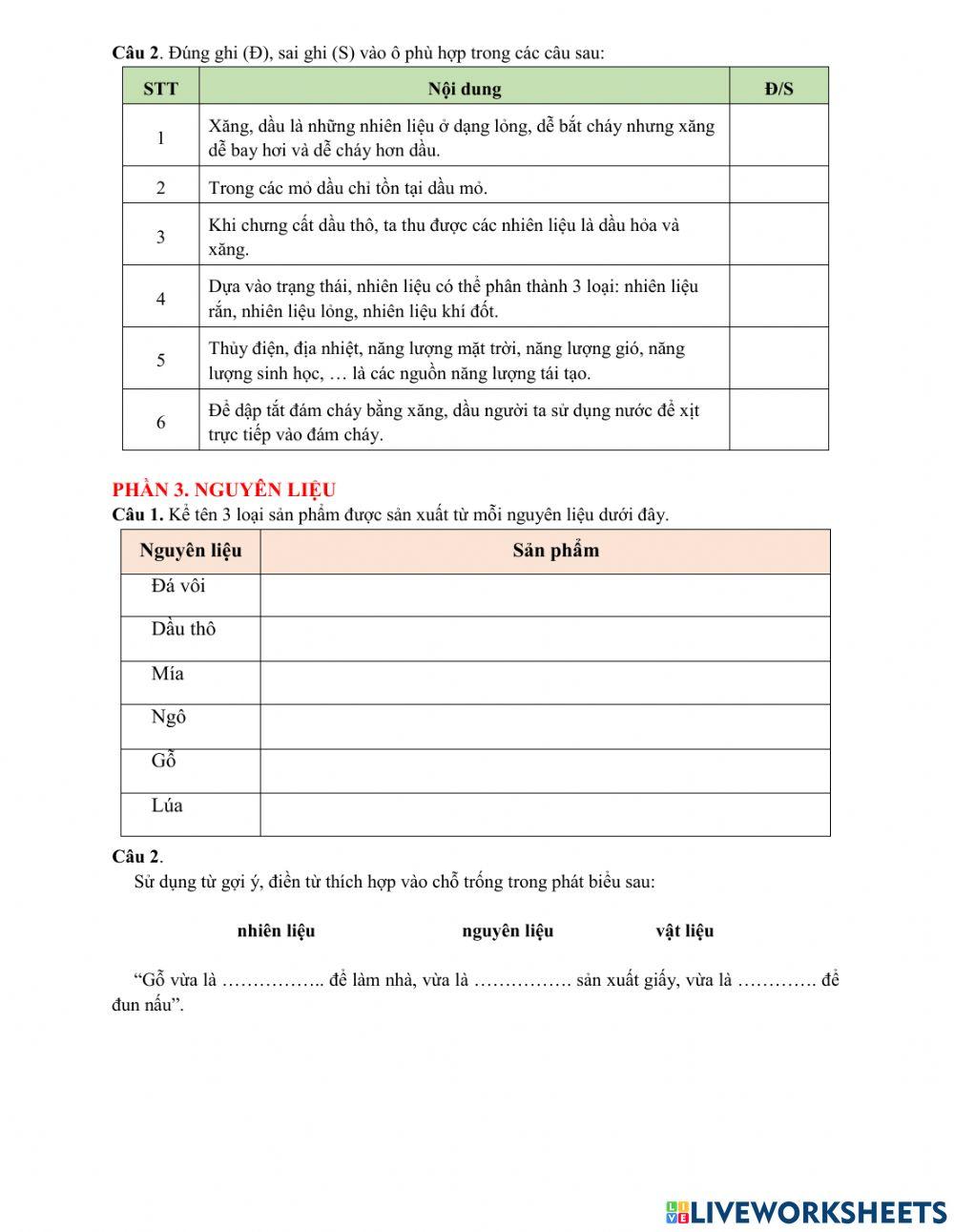 Luyện tập bài 8