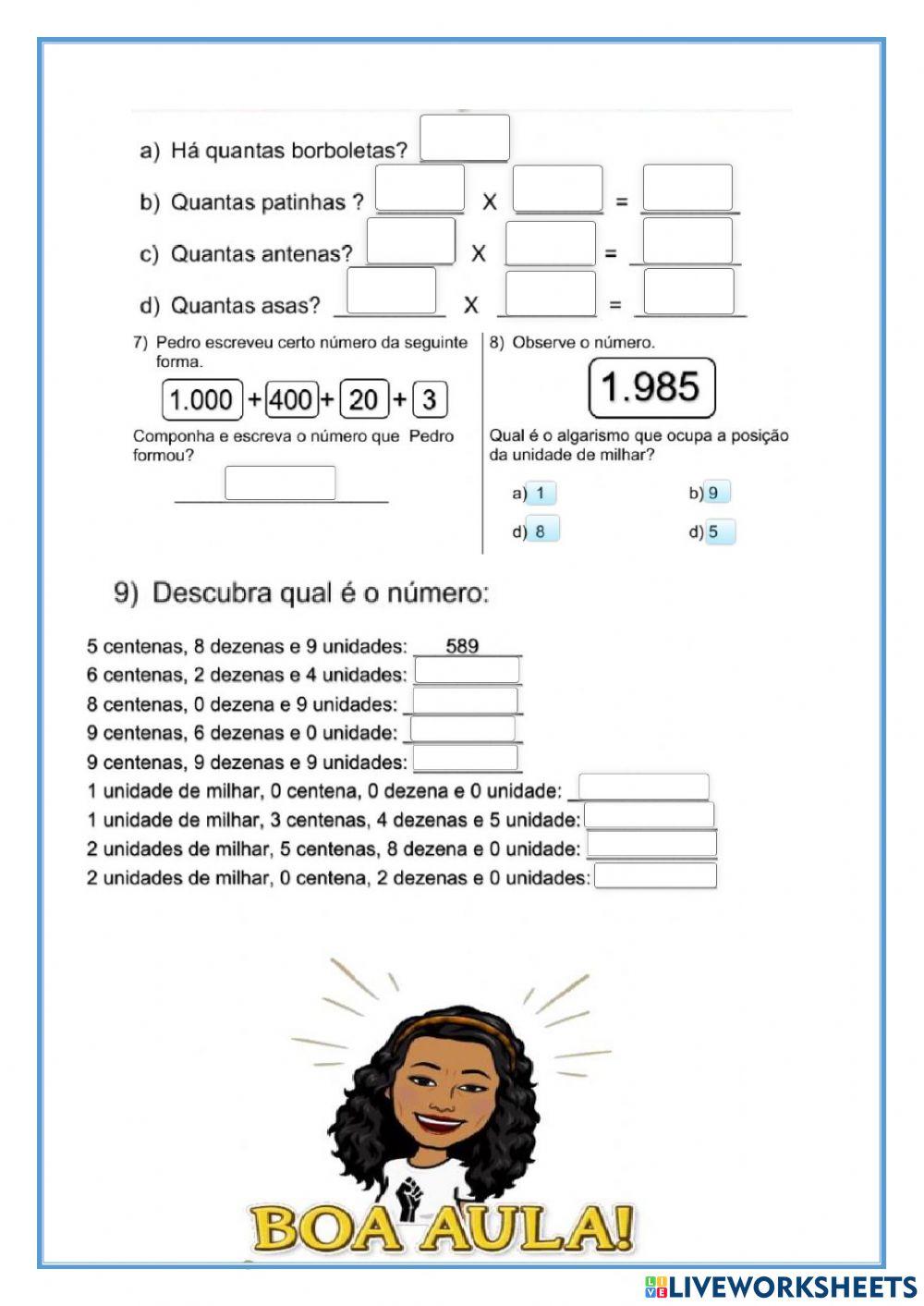Revisão de matematica