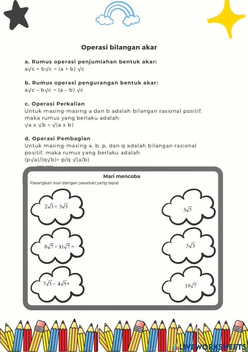 Lks bentuk pangkat dan akar 2
