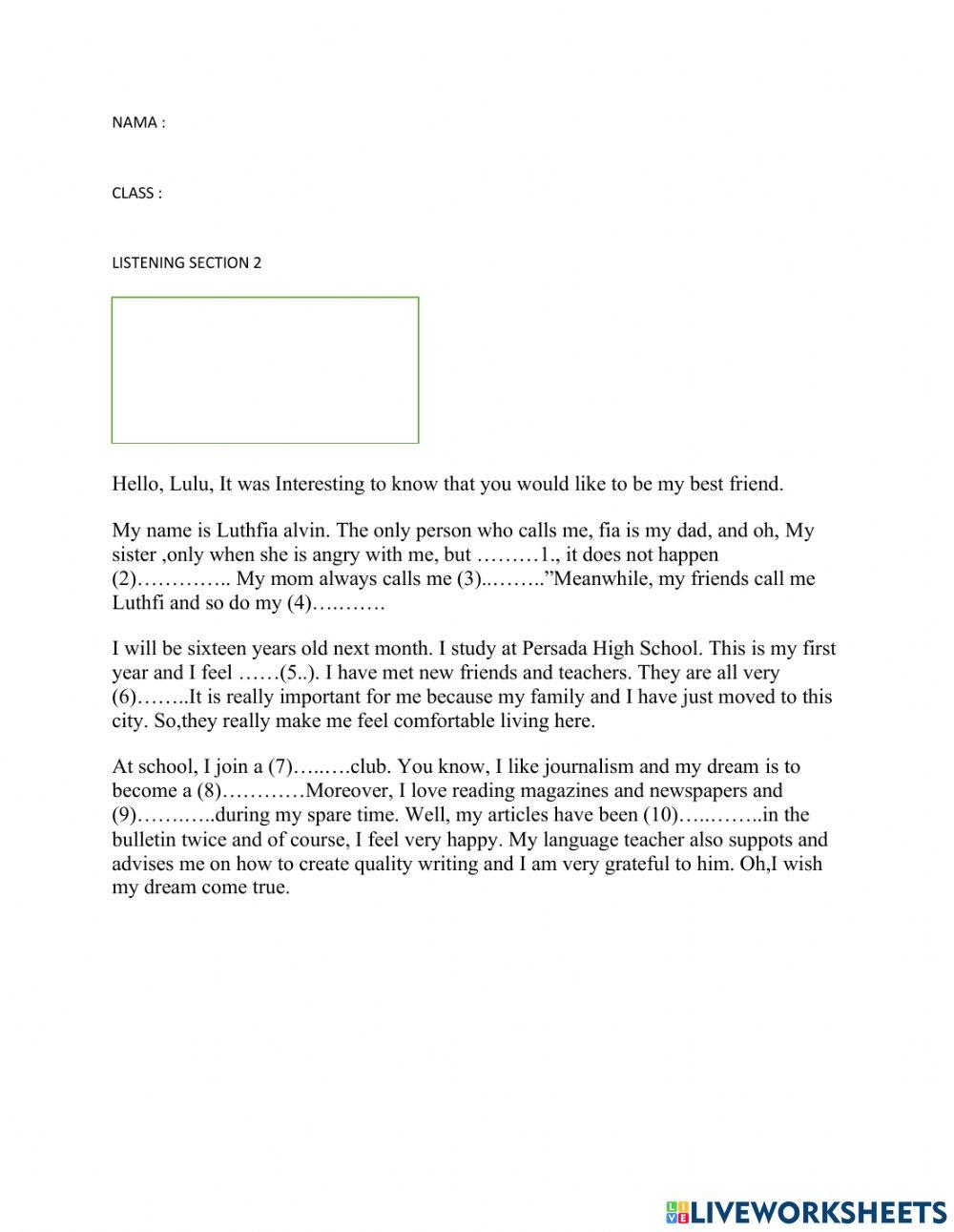 Listening cahpter 1 and 2