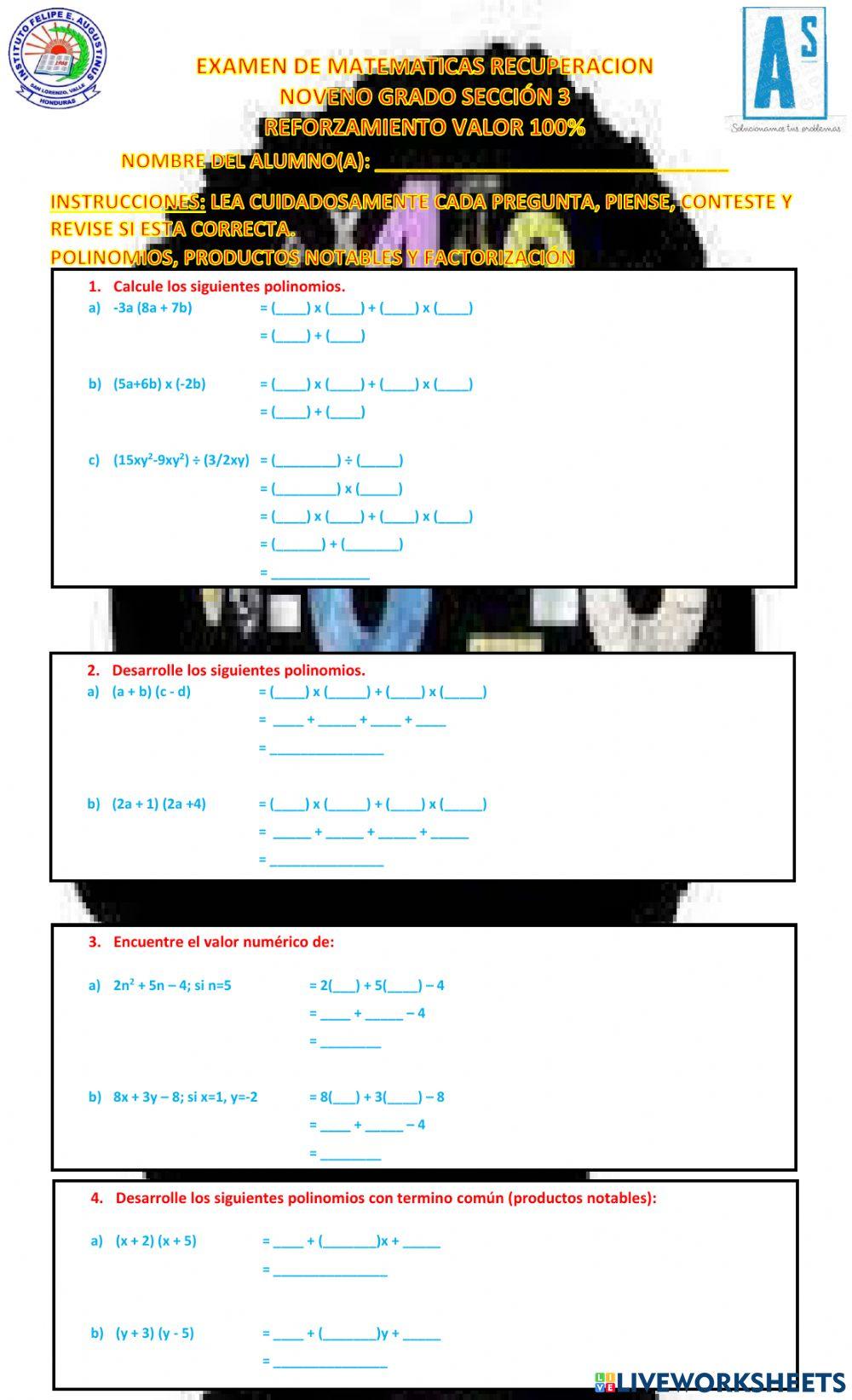 Examen de Recuperación año 2021