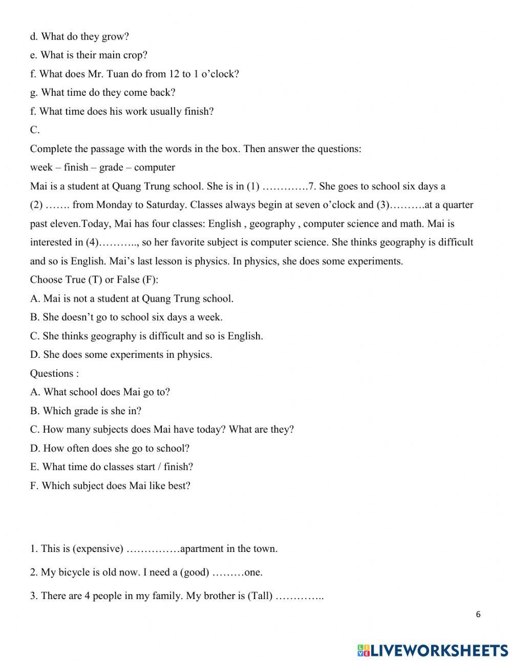 E7-review 1st semester test