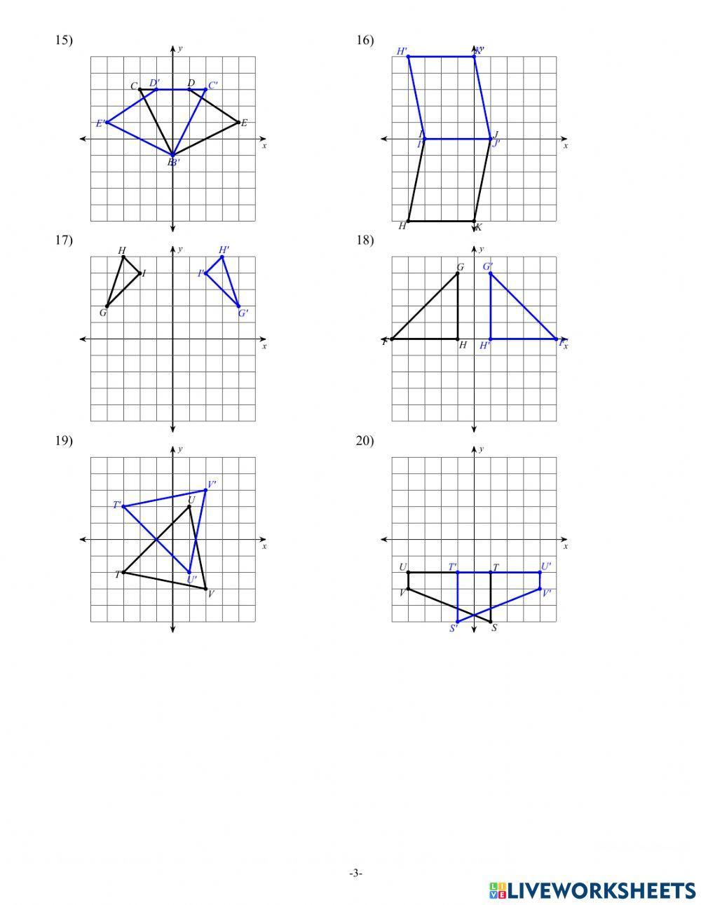 Reflection of Geometric Figures