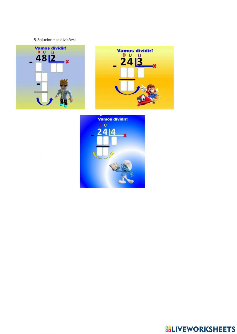 Multiplicação e divisão revisão