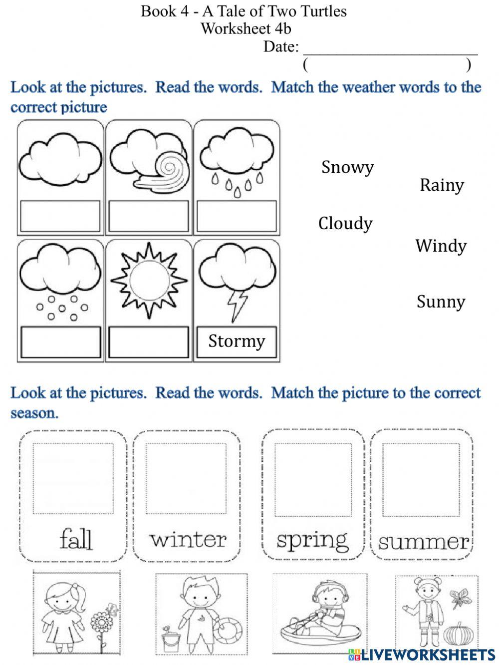 4b Weather And Seasons Worksheet Worksheet Live Worksheets 4b-weather-and-seasons-worksheet-worksheet-live-worksheets
