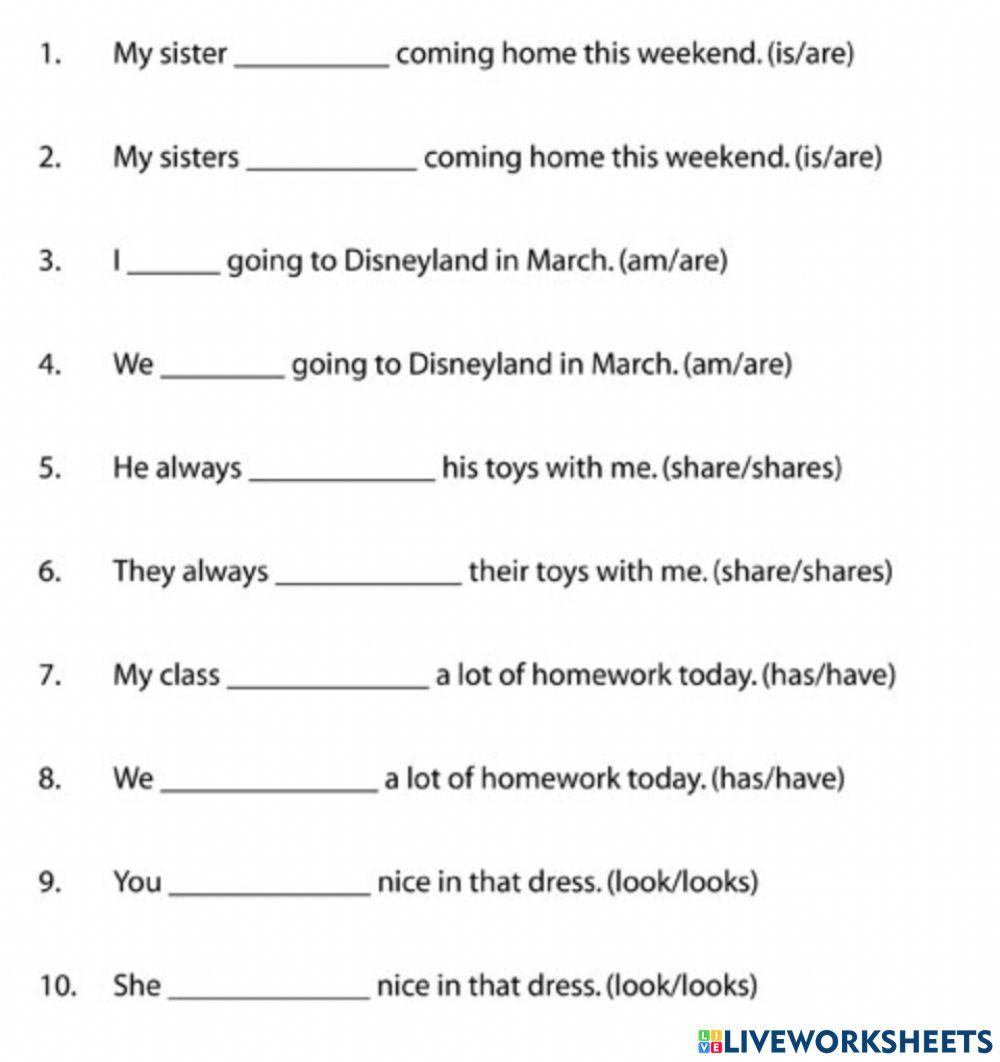 Subject-Verb Agreement 3