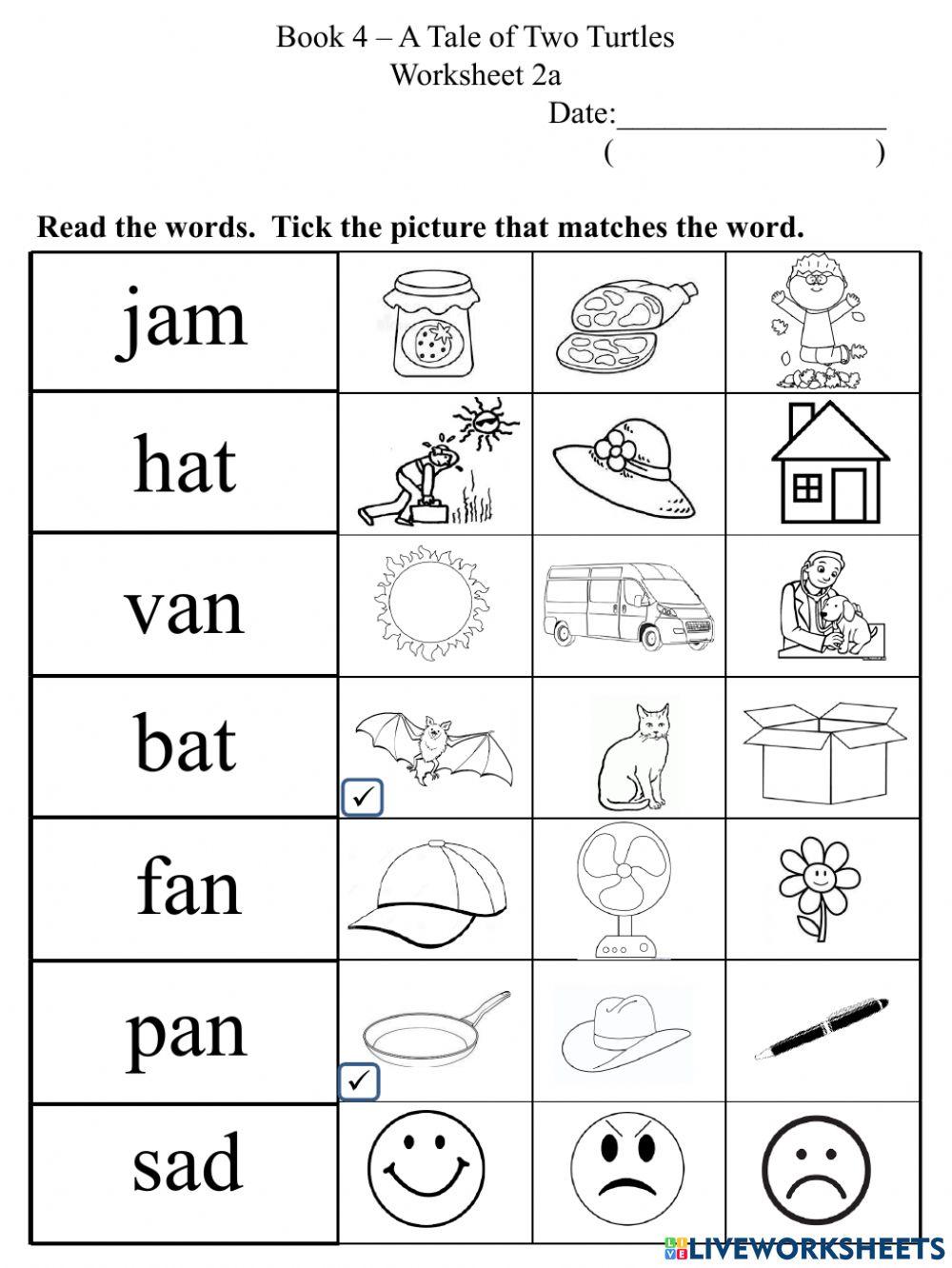 2a Short A CVC Words