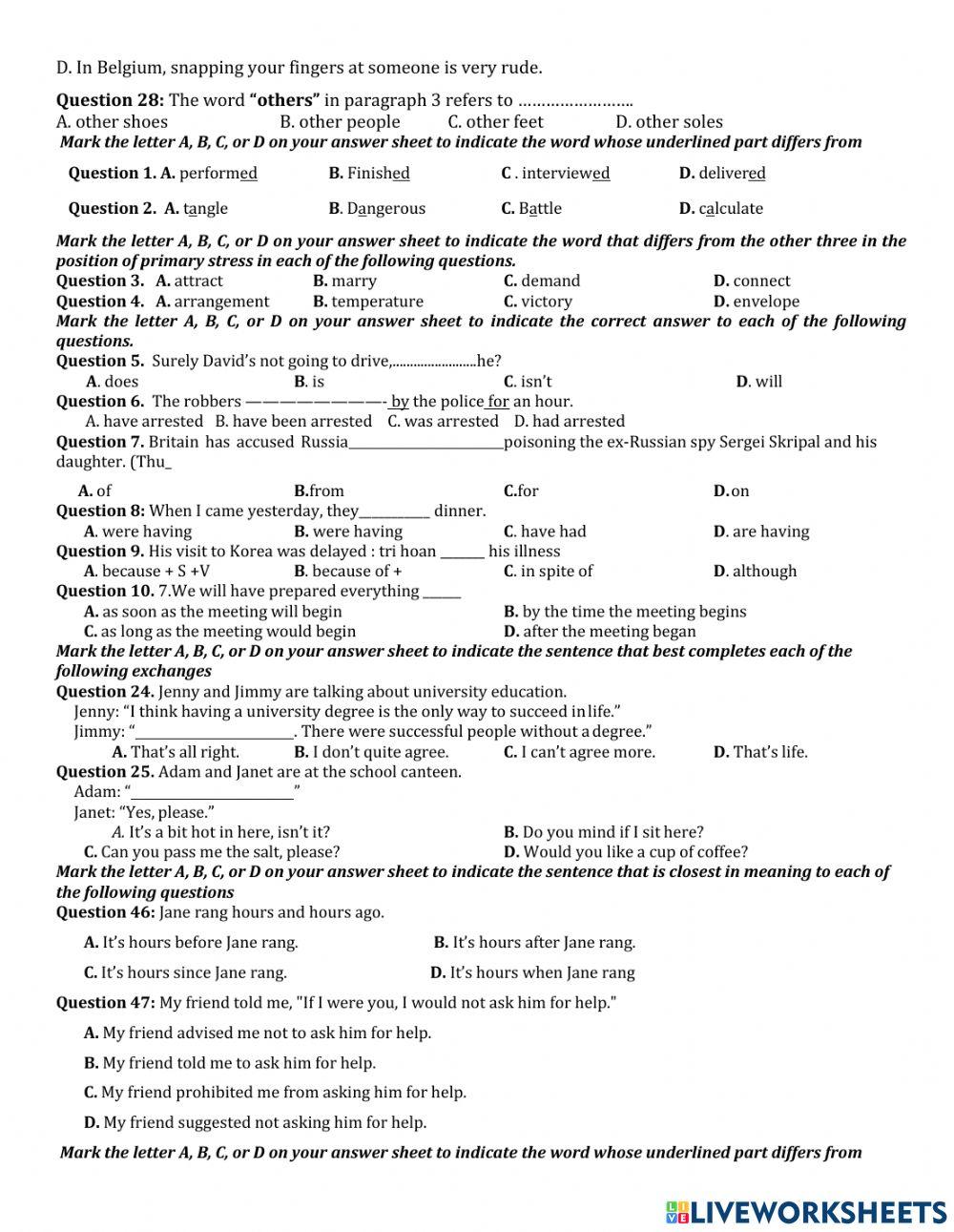 Revision week 10 19.11