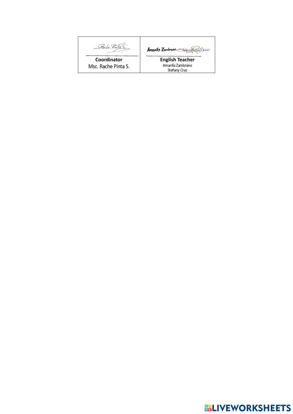 Weekly activities 28