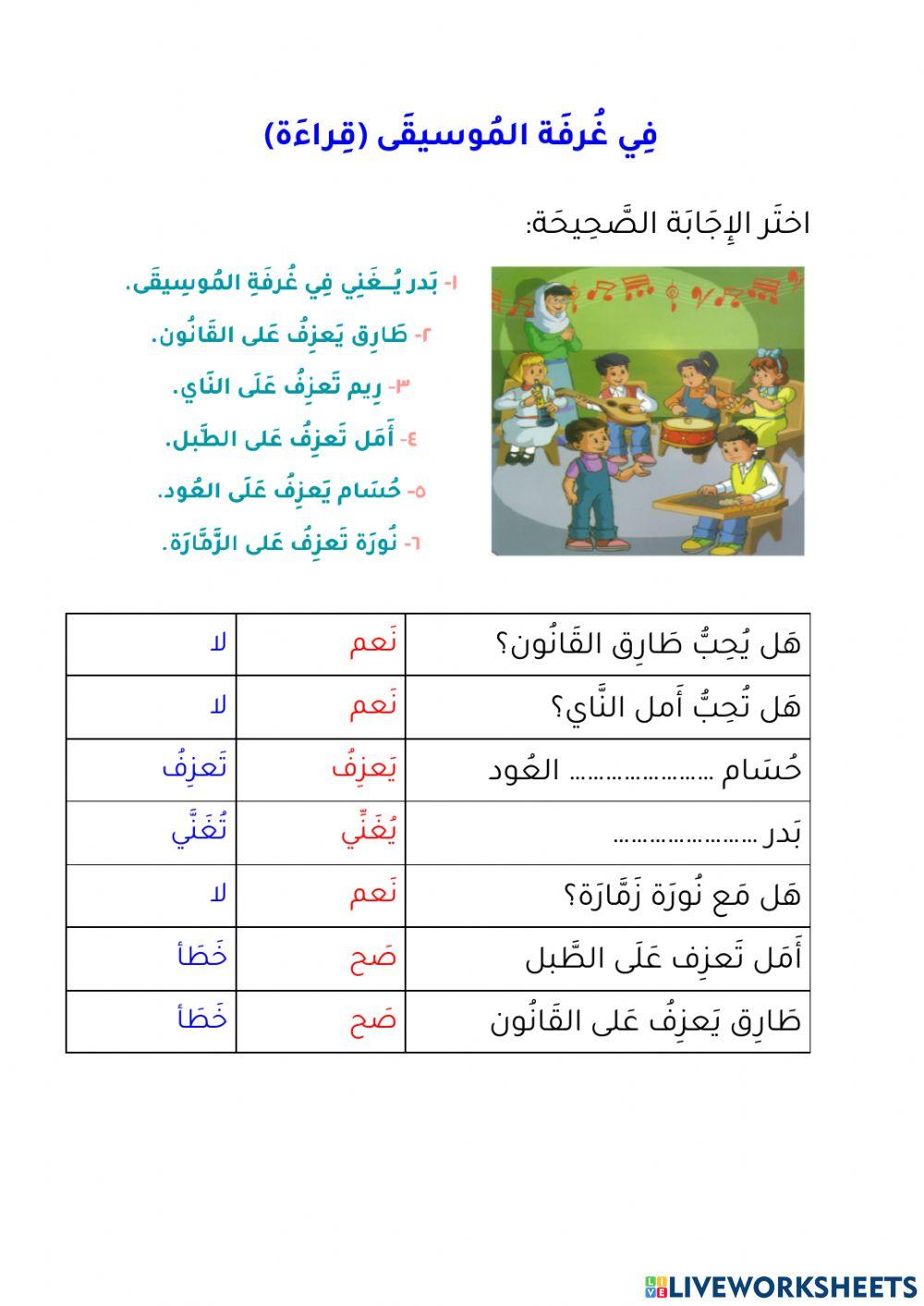 في غرفة الموسيقى