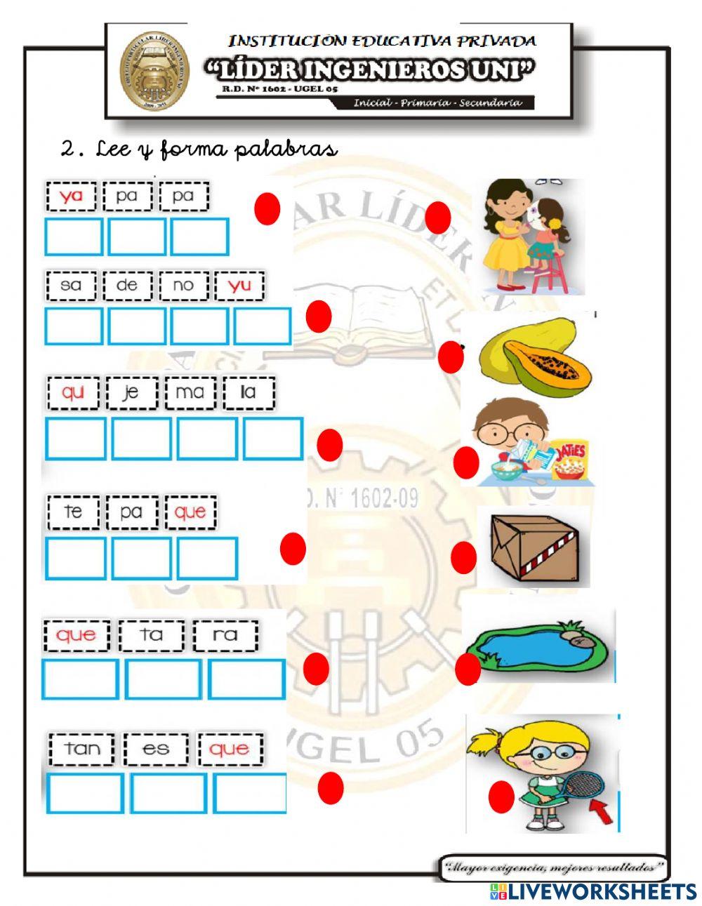Examen mensual de raz verbal vii unidad