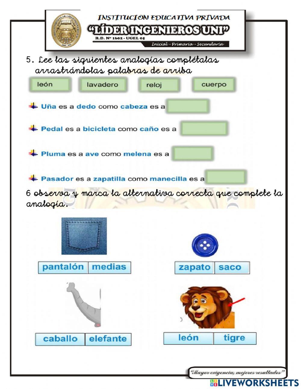 Examen mensual de raz verbal vii unidad