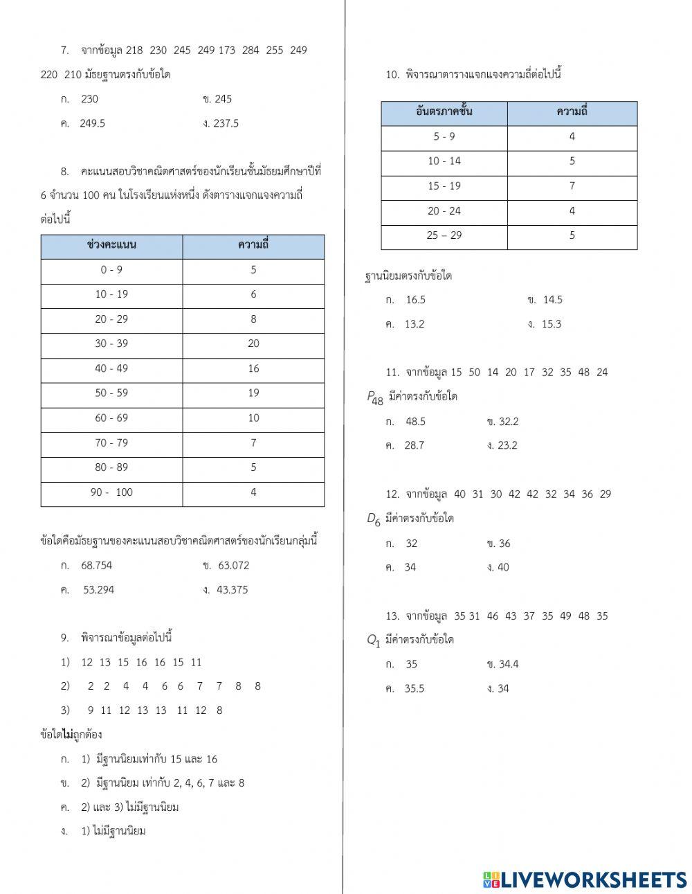 การวิเคราะห์ข้อมูลเบื้องต้น