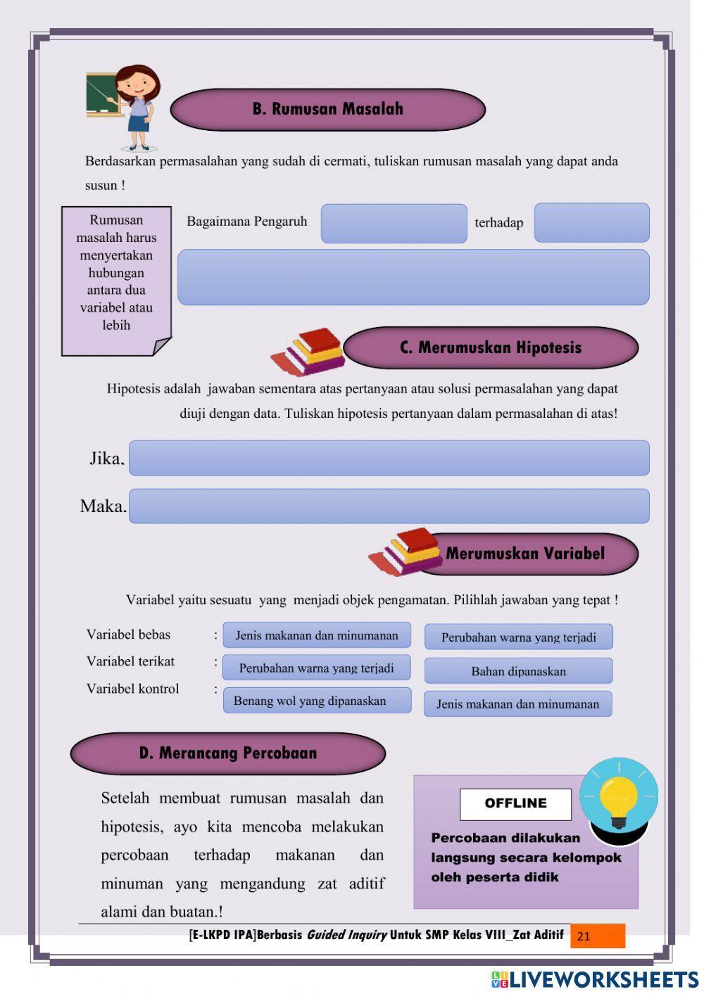 Kegiatan 1 Menguji Zat Pewarna