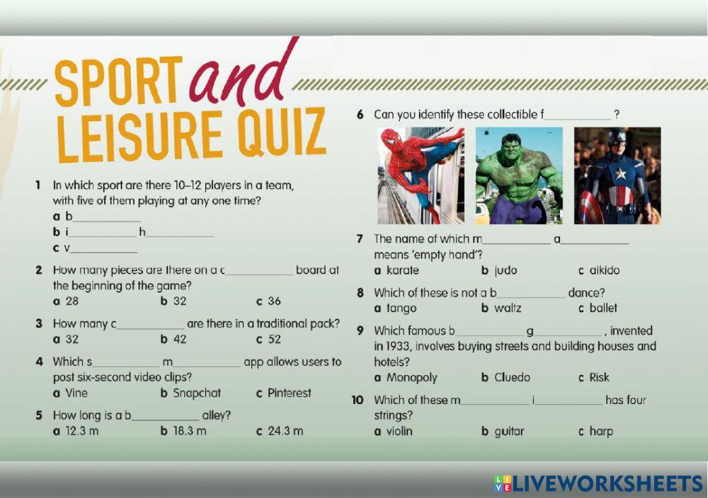 Love it or hate it Quiz