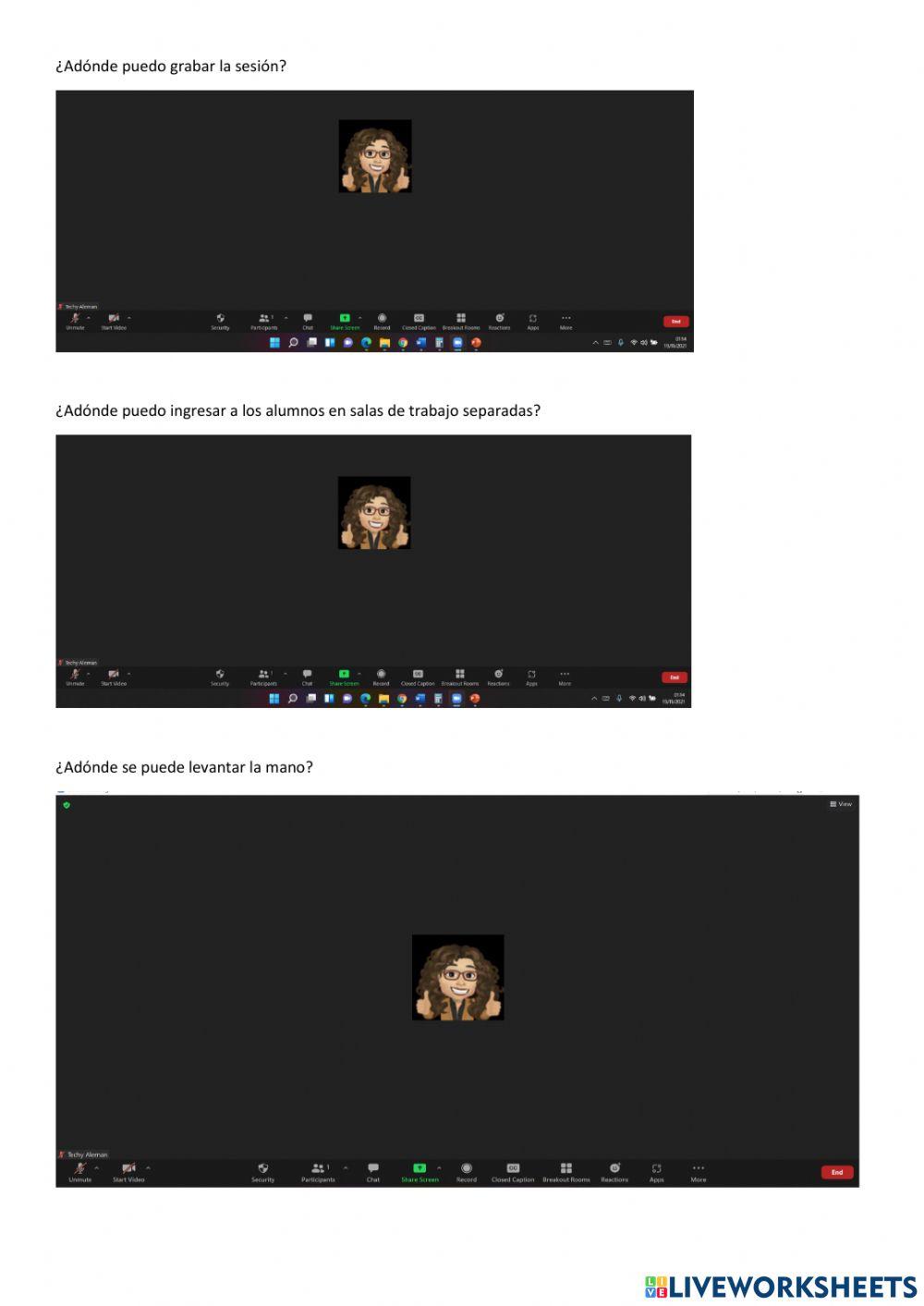 Conocmiento sobre zoom