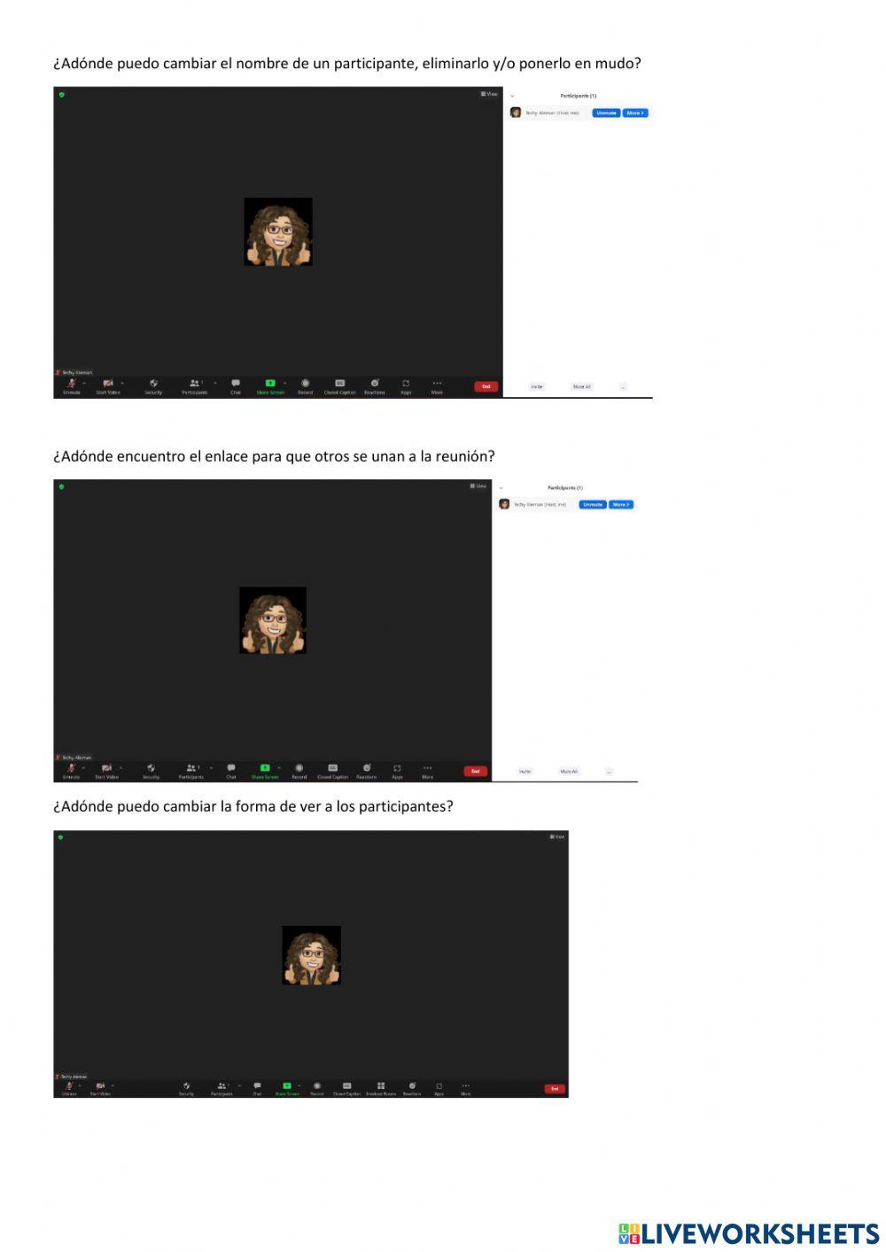 Conocmiento sobre zoom