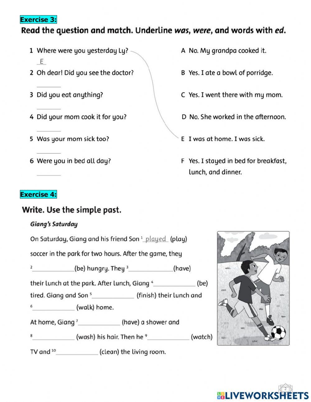 Unit 4 - lesson 1,2 - FaFSE grade 5