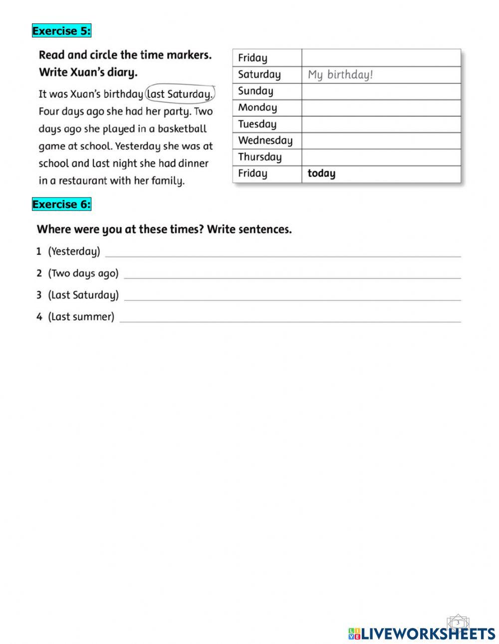 Unit 4 - lesson 1,2 - FaFSE grade 5