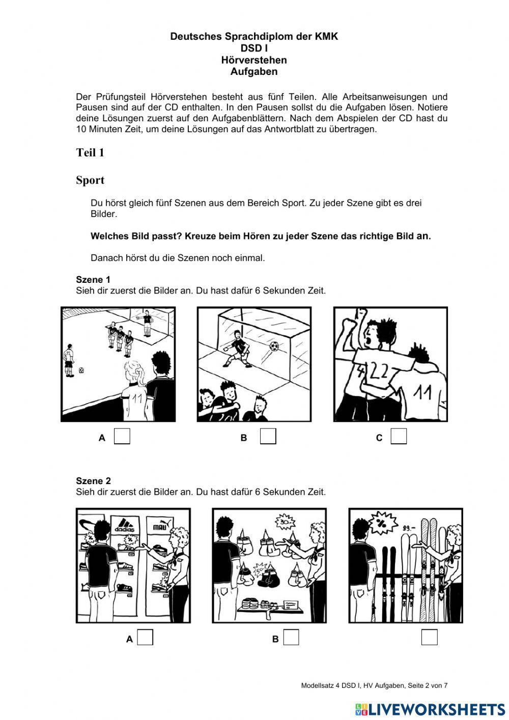 Modellsatz 4- Hören