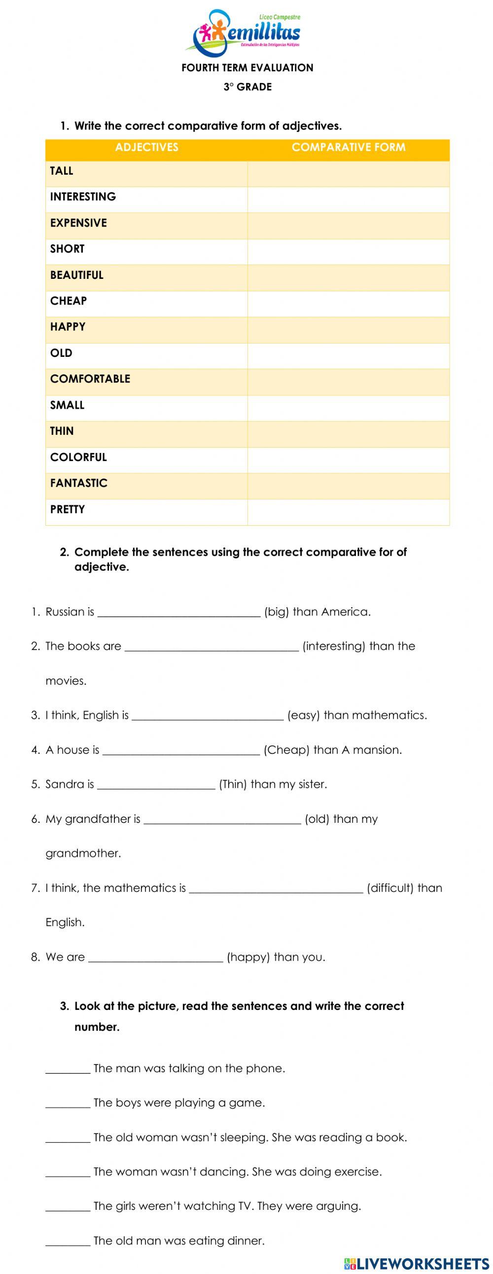 3° Fourth Term Evaluation