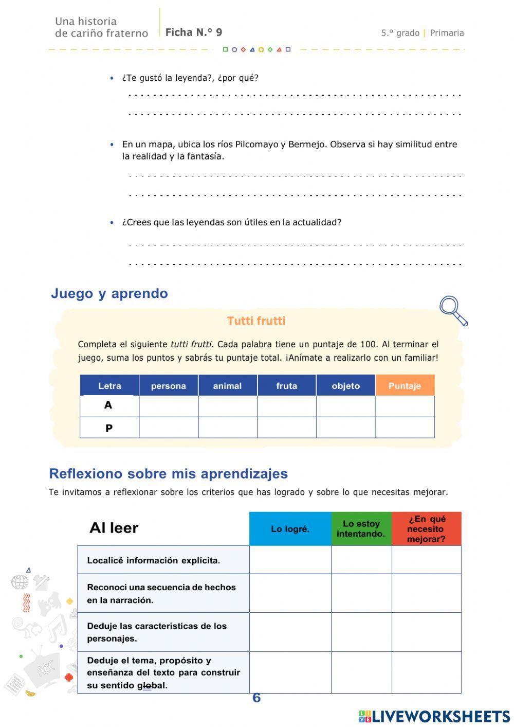 Ficha n° 9 comunicación