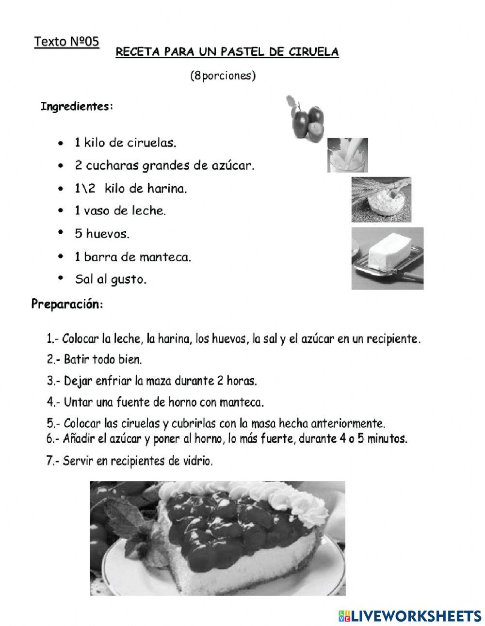 Comprension de lectura