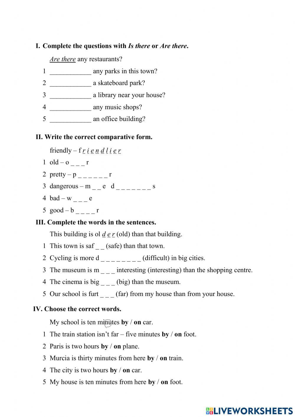 Friends plus Unit 1 Test