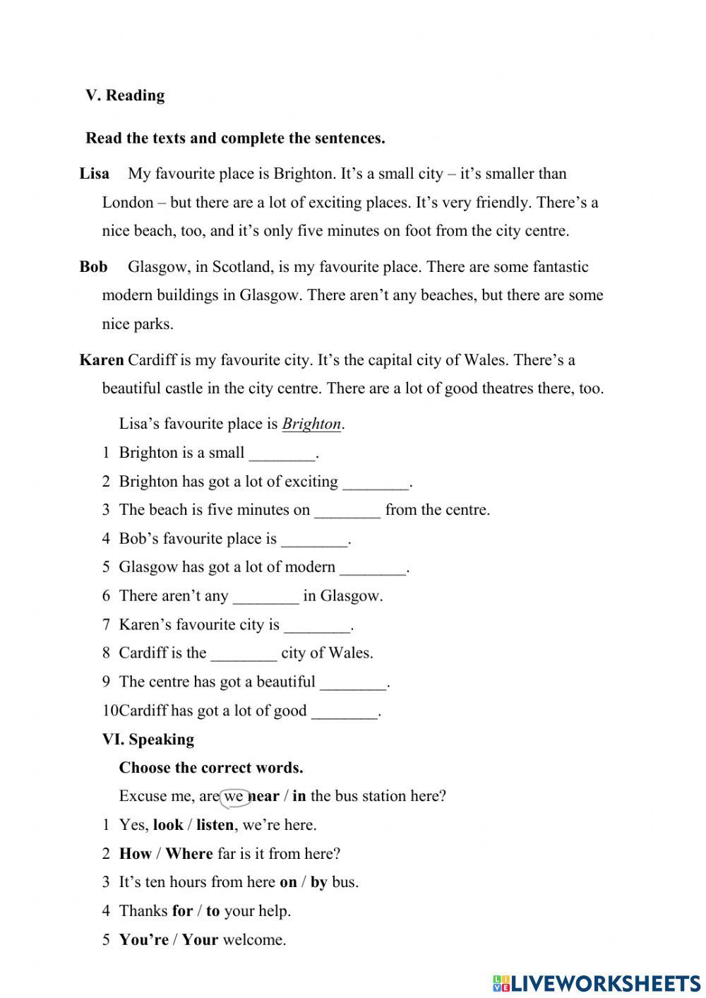 Friends plus Unit 1 Test