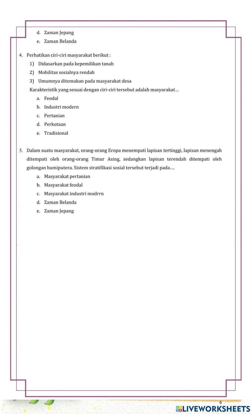Sistem Stratifikasi di Indonesia